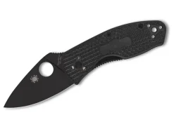Ambitious Lightweight Black Blade Plainedge|Spyderco Best