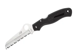Atlantic Salt Black Serrated|Spyderco Online