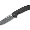 Beacon Damascus Titanium Black|WE Knife Discount