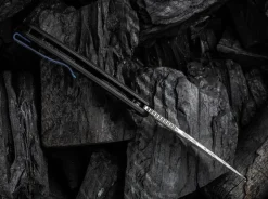 Beacon Damascus Titanium Black|WE Knife Discount