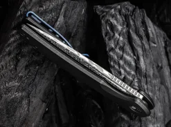 Beacon Damascus Titanium Black|WE Knife Discount