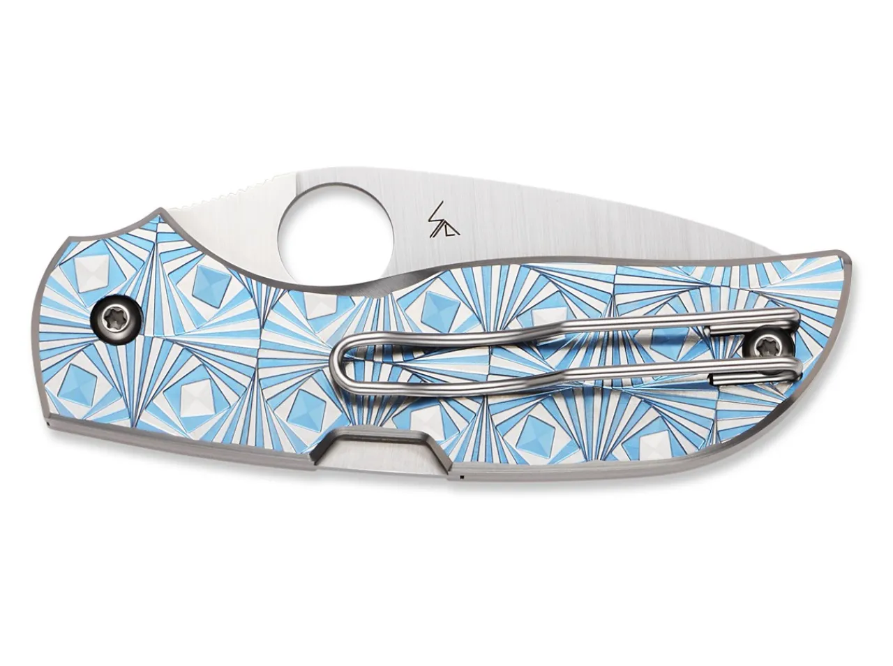 Chaparral Stepped Titanium Blue|Spyderco Best