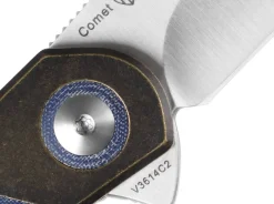 Comet Brass Micarta Blue|Kizer Clearance