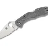 Delica 4 Lightweight Flat Ground Gray|Spyderco Outlet