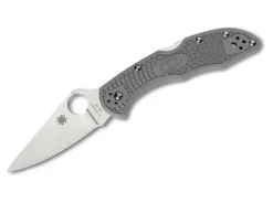 Delica 4 Lightweight Flat Ground Gray|Spyderco Outlet