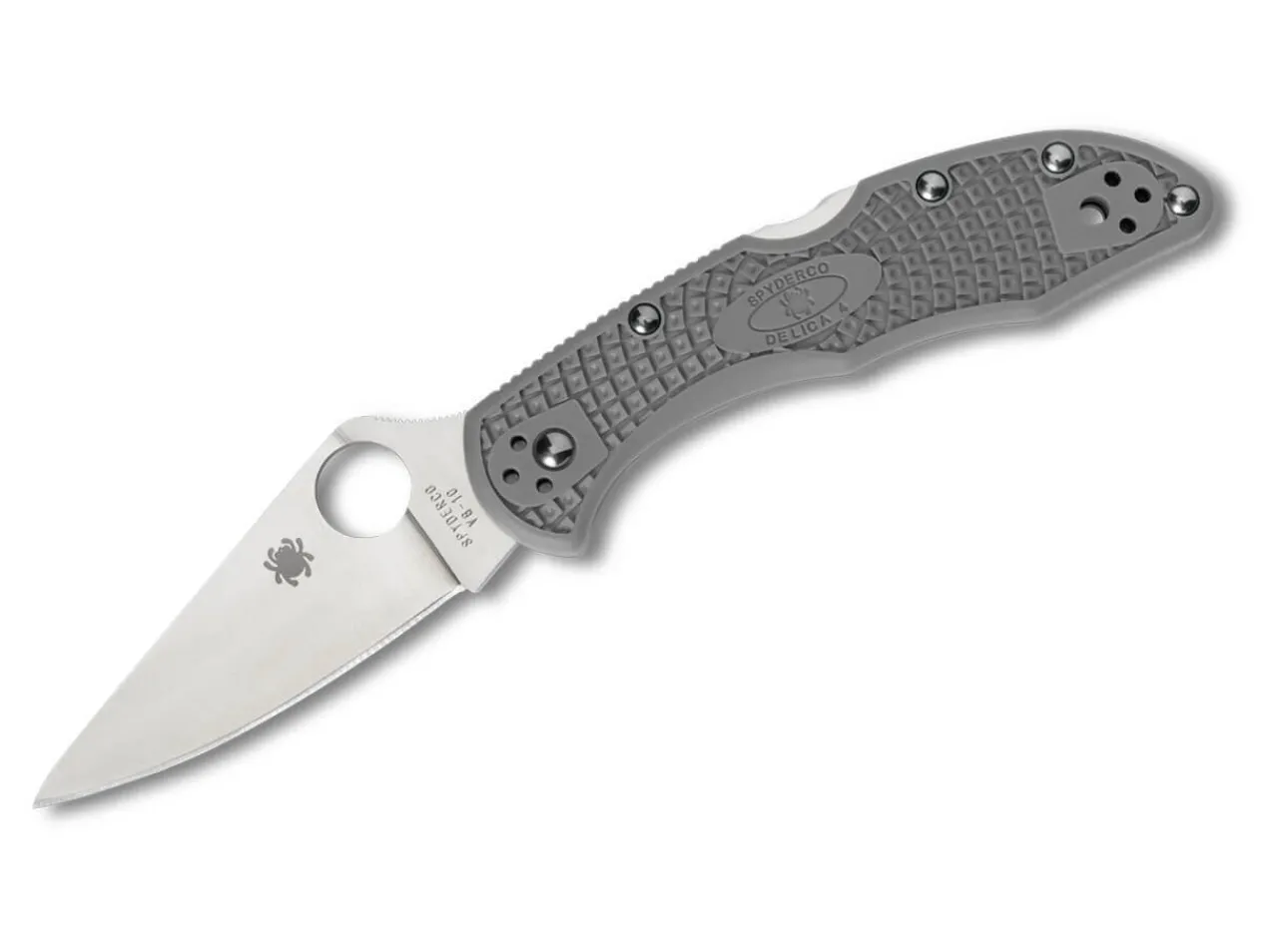 Delica 4 Lightweight Flat Ground Gray|Spyderco Outlet