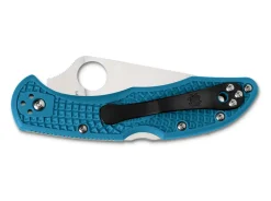 Delica 4 Lightweight Flat Ground Blue|Spyderco Best