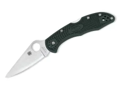 Delica 4 Lightweight Flat Ground Racing Green|Spyderco