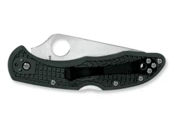 Delica 4 Lightweight Flat Ground Racing Green|Spyderco