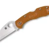 Delica 4 Lightweight Orange Wharncliffe|Spyderco Hot