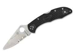 Delica 4 Lightweight Thin Blue Line Combination|Spyderco Sale