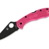 Delica Pink Heels Black Blade|Spyderco Online
