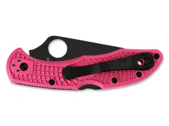 Delica Pink Heels Black Blade|Spyderco Online