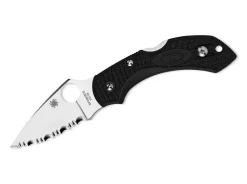 Dragonfly 2 Lightweight Black Serrated|Spyderco Clearance