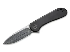 Elementum Damascus Titanium Black|WE Knife Outlet
