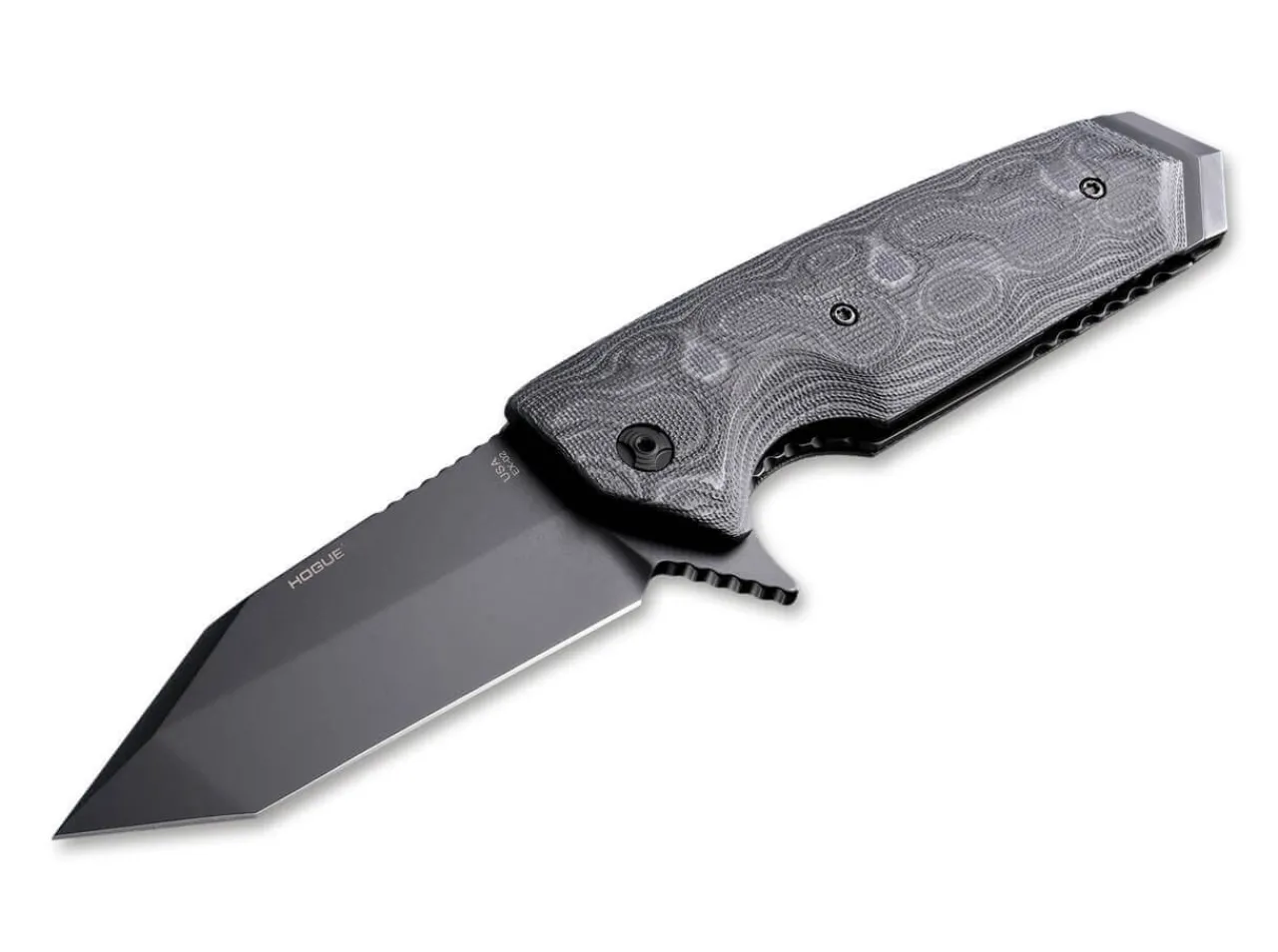 Ex-02 Flipper Tanto 3.375 G-Mascus Black|Hogue Hot