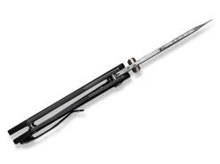 High-Fin Titanium Black Hakkapella Damascus|WE Knife New