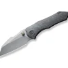 High-Fin Titanium Grey Tiger Stripe|WE Knife Clearance