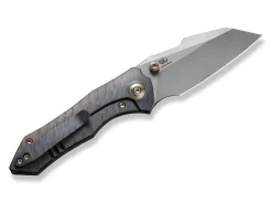 High-Fin Titanium Grey Tiger Stripe|WE Knife Clearance
