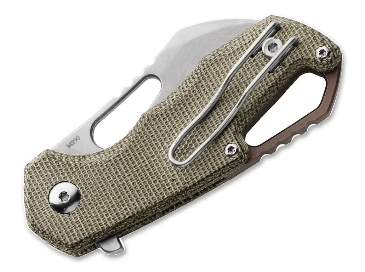 Isonzo M390 Hawkbill Micarta Green|MKM Discount
