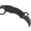 Karahawk Black G10 Black Blade|Spyderco Outlet