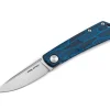 Luna Damascus G10 Sky Blue Boker Exclusive|Real Steel Discount