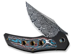Magnetron Black Nebula Fat Carbon Damascus|WE Knife Hot