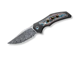 Magnetron Black Nebula Fat Carbon Damascus|WE Knife New