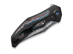 Magnetron Black Nebula Fat Carbon Damascus|WE Knife New