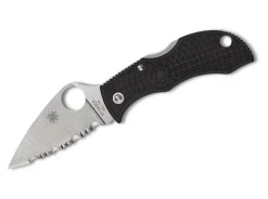 Manbug Leaf Frn Black Spyderedge|Spyderco