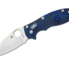 Manix 2 Transluscent Handle Blue Plain|Spyderco Discount