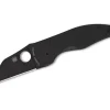 Microjimbo G10 Black Blade Plainedge|Spyderco Hot