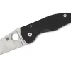 Microjimbo G10 Black Plainedge|Spyderco Best