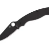 Military 2 G10 Black Blade Plainedge|Spyderco New