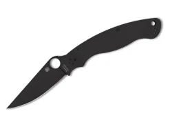 Military 2 G10 Black Blade Plainedge|Spyderco New