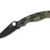 Military 2 G10 Digital Camo Black Blade Plainedge|Spyderco Sale
