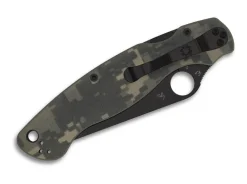 Military 2 G10 Digital Camo Black Blade Plainedge|Spyderco Sale