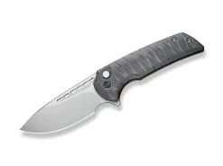 Mini Malice Button Lock Tiger Stripe Flamed Titanium|WE Knife Online