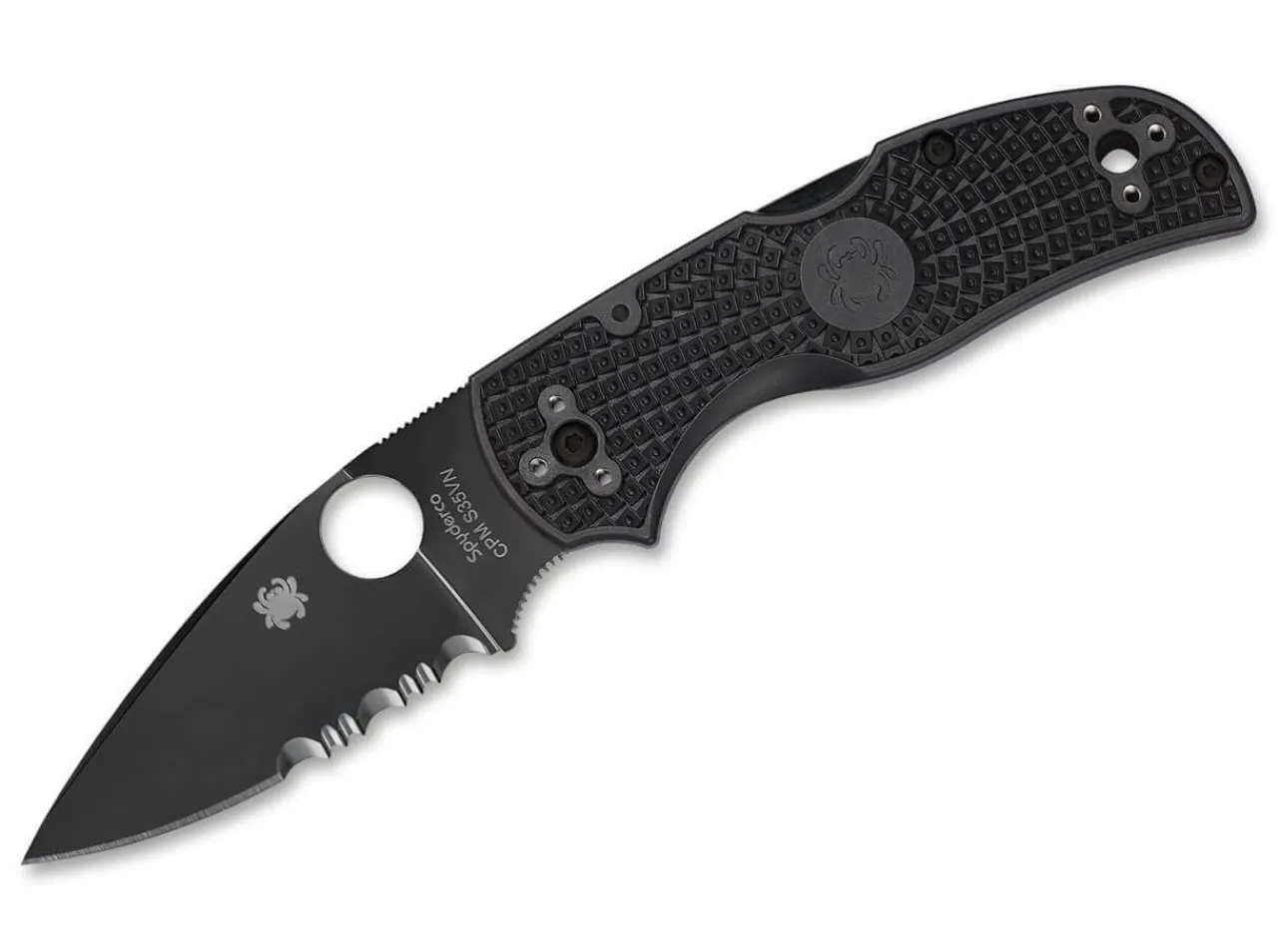 Native 5 All Black Combination|Spyderco Discount