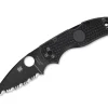 Native 5 All Black Serrated|Spyderco Online