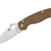 Para Military 2 Brown Micarta Cruwear|Spyderco New