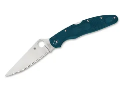 Police 4 Lightweight K390 Spyderedge Blue|Spyderco Sale