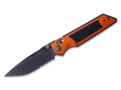 Sacra Tac Serrated G10 Orange & Black|Real Steel Hot