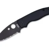Shaman All Black Serrated|Spyderco Discount