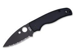 Shaman All Black Serrated|Spyderco Discount