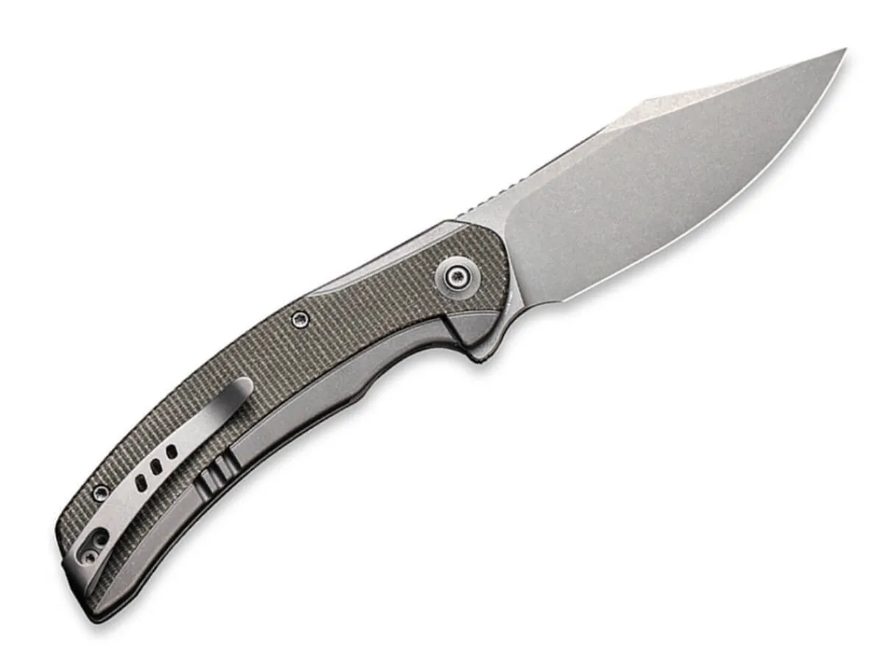 Snick Titanium Micarta Green|WE Knife Outlet