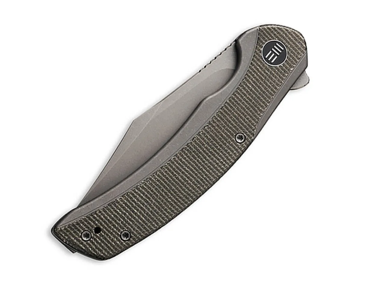 Snick Titanium Micarta Green|WE Knife Outlet