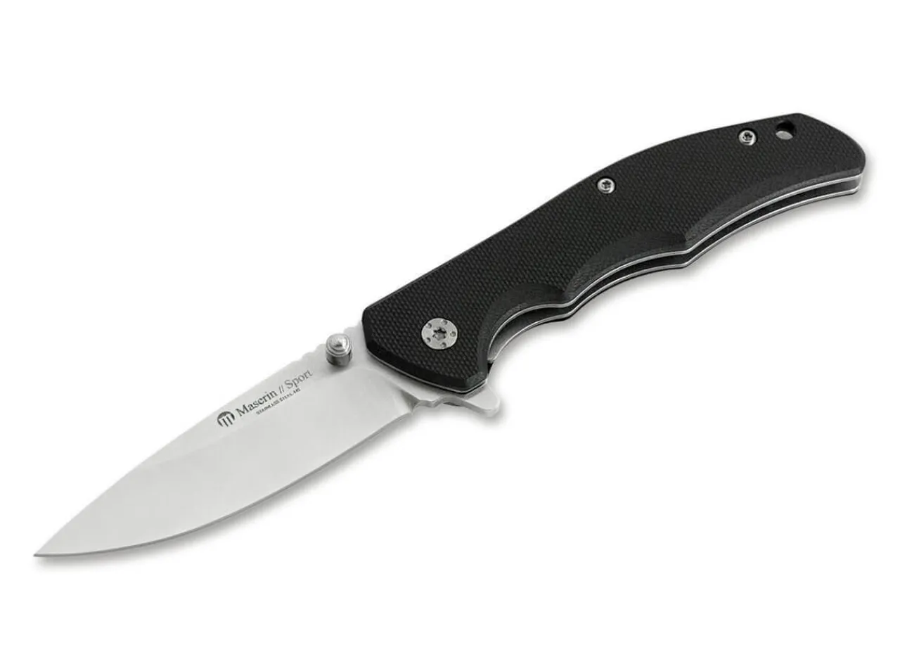 Sport Knife Droppoint G10 Black|Maserin Hot
