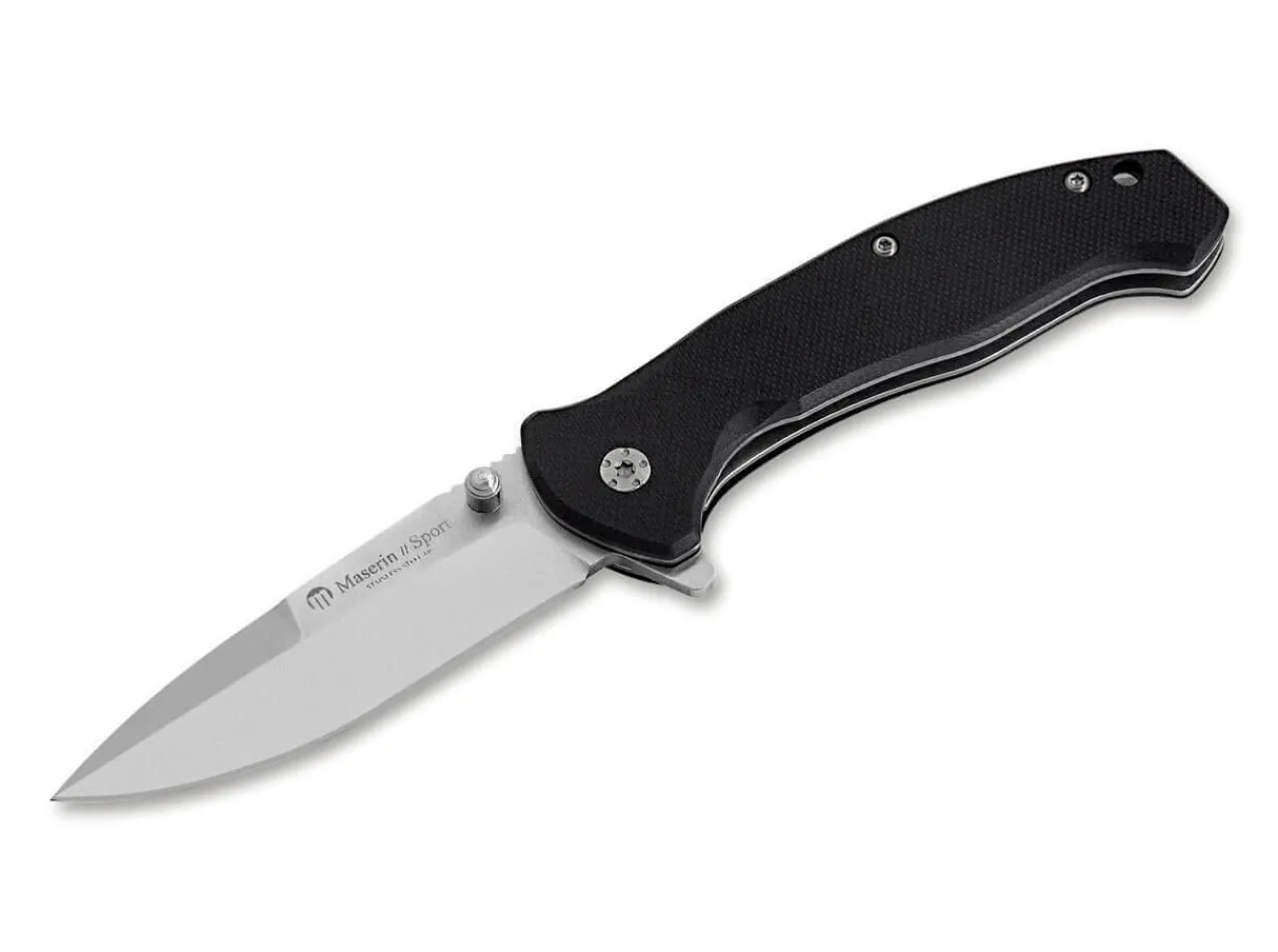 Sport Knife Spearpoint G10 Black|Maserin New