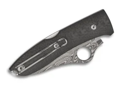 Spyopera Carbon Fiber Damasteel Sprint Run Plainedge|Spyderco Hot
